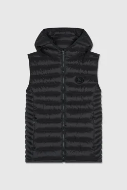 Teddy Smith Doudoune légère sans manches B-TERRY 2 W HOOD CHARBON New