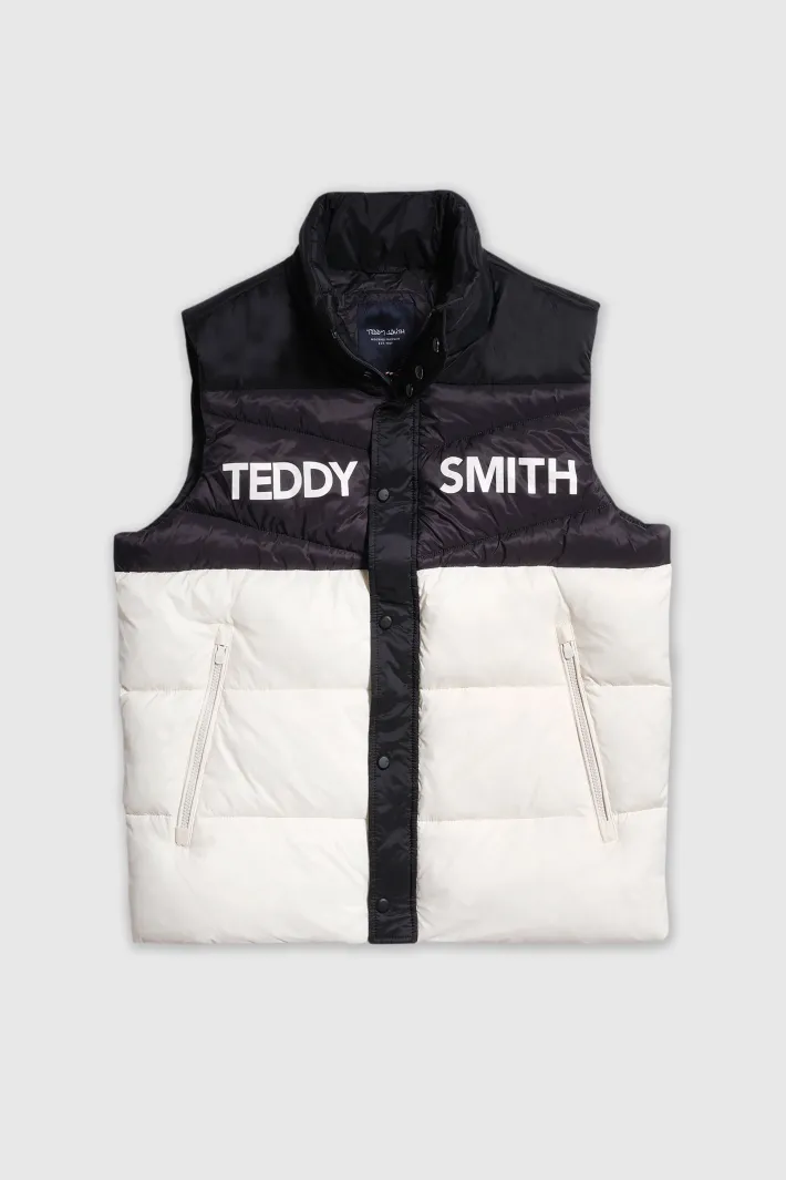 Teddy Smith Doudoune matelassée sans manches TRUNK CREAM Outlet