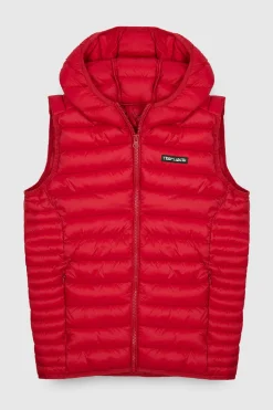 Teddy Smith Doudoune sans manches à capuche B-TERRY HOOD JR JAM RED JAMRED Fashion