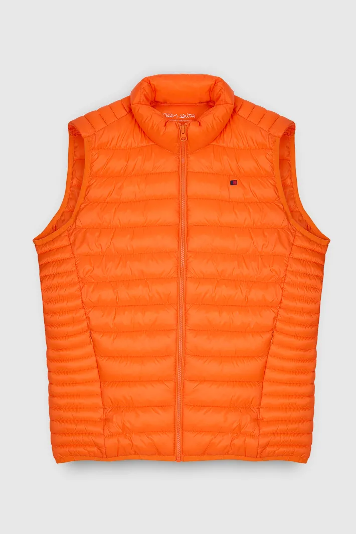 Teddy Smith Doudoune sans manches à col montant B-TERRY TANGERINE Fashion
