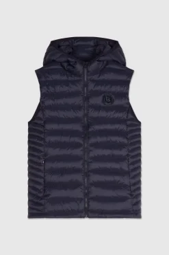 Teddy Smith Doudoune sans manches B-TERRY 2 G HOOD JR TOTAL NAVY TOTALNAVY New