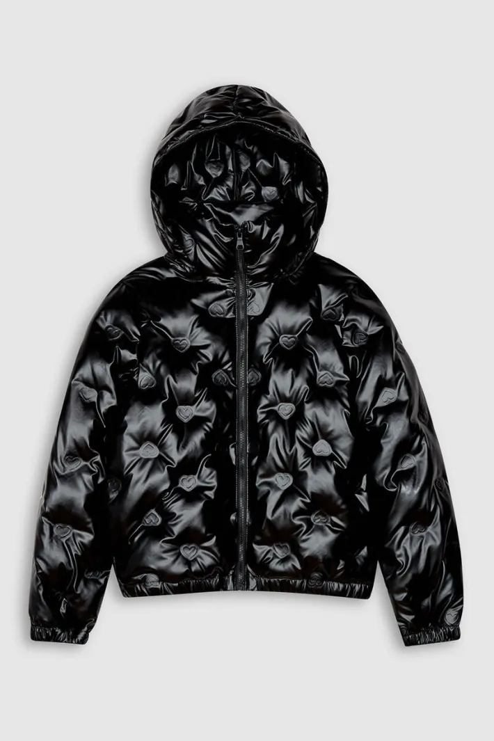 Teddy Smith Doudoune simili cuir LOUISA JR NOIR Cheap
