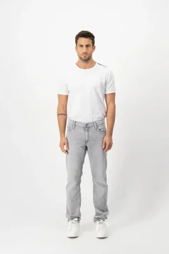Teddy Smith Jean confort coupe slim REEPLE ROCK longueur 32 GRIS CLAIR Cheap
