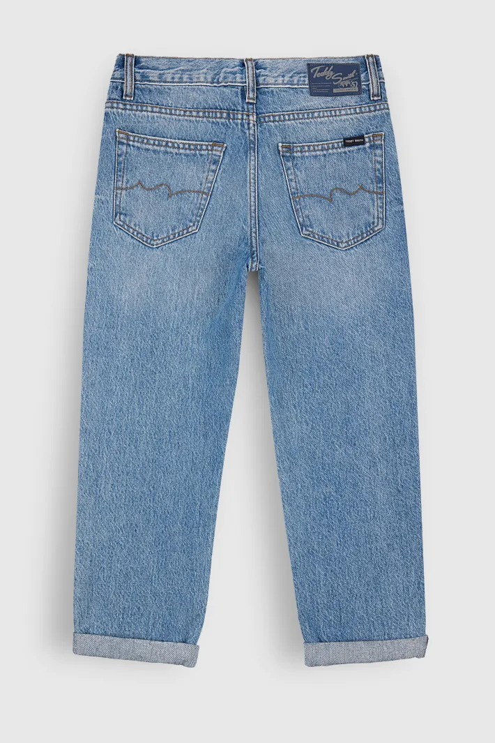 Teddy Smith Jean coupe 5 poches DAD PANT JR VINTAGE/INDIGO Shop