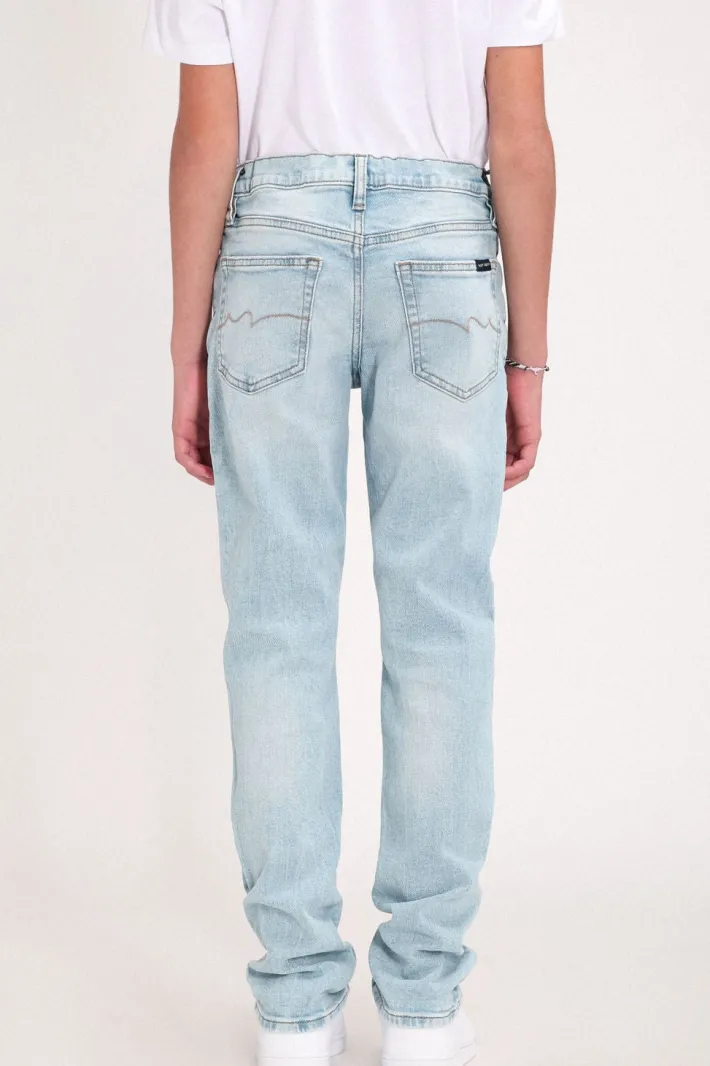Teddy Smith Jean coupe 5 poches SLIM BOY JR BLEACHED Shop
