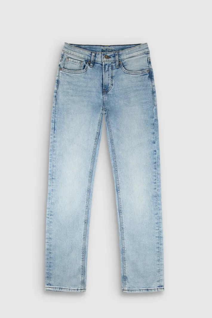 Teddy Smith Jean coupe 5 poches SLIM BOY JR BLEACHED Shop