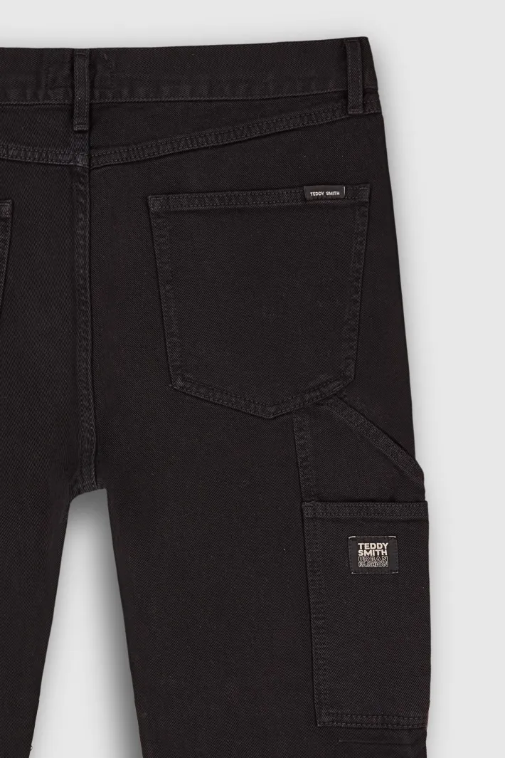 Teddy Smith Jean coupe droite CARPENTER NOIR Fashion