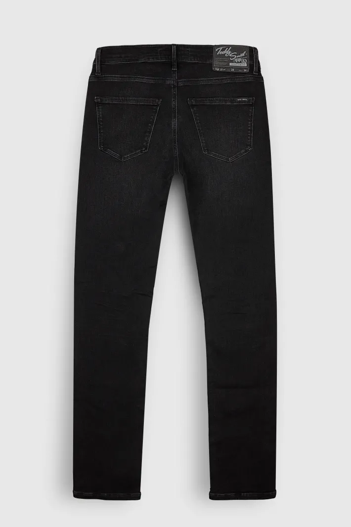 Teddy Smith Jean coupe droite ROCK DUAL MOVE longueur 34 BLACK USED BLACKUSED Best