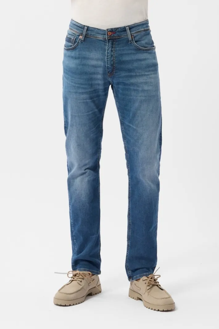 Teddy Smith Jean coupe regular slim REEPLE ROCK SWEAT longueur 32 VINTAGE/INDIGO Fashion