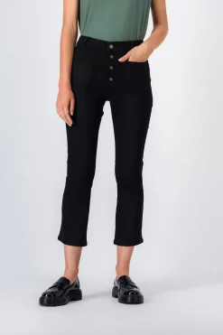 Teddy Smith Jean coupe évasée cropped STELLA BOOT CUT CROPPED NOIR Best