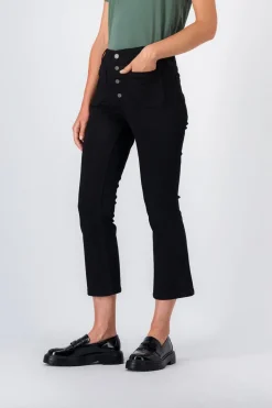 Teddy Smith Jean coupe évasée cropped STELLA BOOT CUT CROPPED NOIR Best