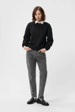 Teddy Smith Jean denim coupe 5 poches mom P-MOM GREY New