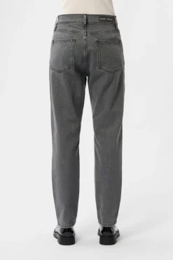 Teddy Smith Jean denim coupe 5 poches mom P-MOM GREY New