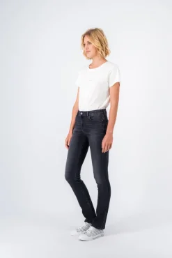 Teddy Smith Jean denim coupe 5 poches P-PEPPER STRAIGHT BLACK USED BLACKUSED Hot