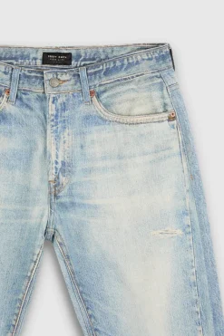 Teddy Smith Jean denim coupe décontractée DAD PANT FRIPP/INDIGO CLAIR Clearance