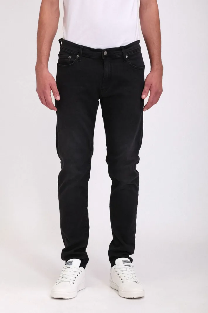 Teddy Smith Jean denim coupe slim DEAN SLIM BLACK USED BLACKUSED Flash Sale