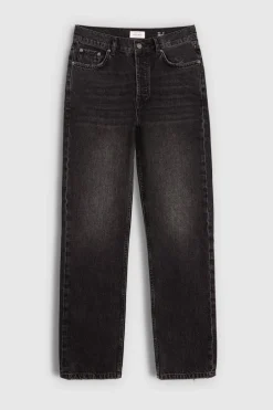 Teddy Smith Jean P-ANGEL STRAIGH BLACK USED BLACKUSED Hot