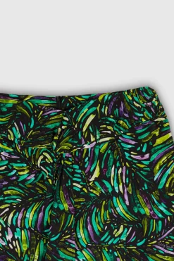 Teddy Smith Jupe en crêpe de viscose J-BACH NOIR PRINT New
