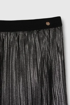Teddy Smith Jupe J-PLIZ NOIR/FOILED SILVER Store