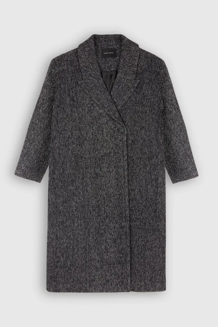 Teddy Smith Manteau M-NORA MELANGE BLACK Store