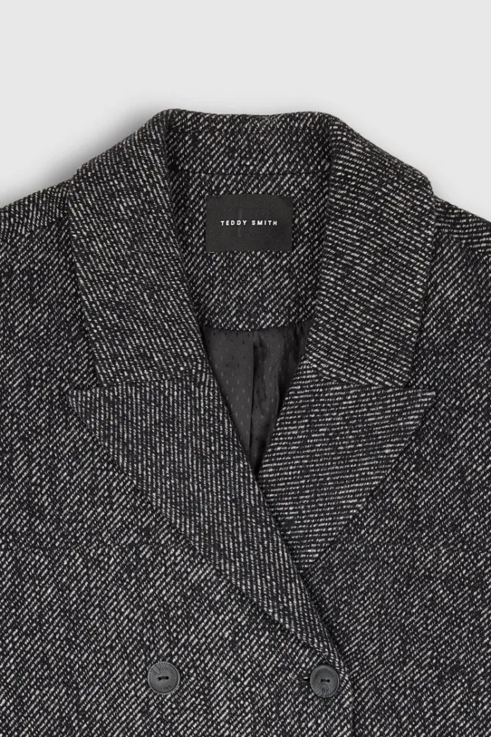 Teddy Smith Manteau M-NORA MELANGE BLACK Store