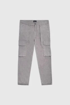 Teddy Smith Pantalon cargo ACHILLE CARGO GRIS CHINE MOYEN New