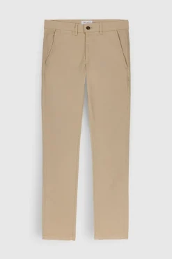 Teddy Smith Pantalon chino coupe slim PALLAS CHINO SWEAT DYED BEIGE Clearance
