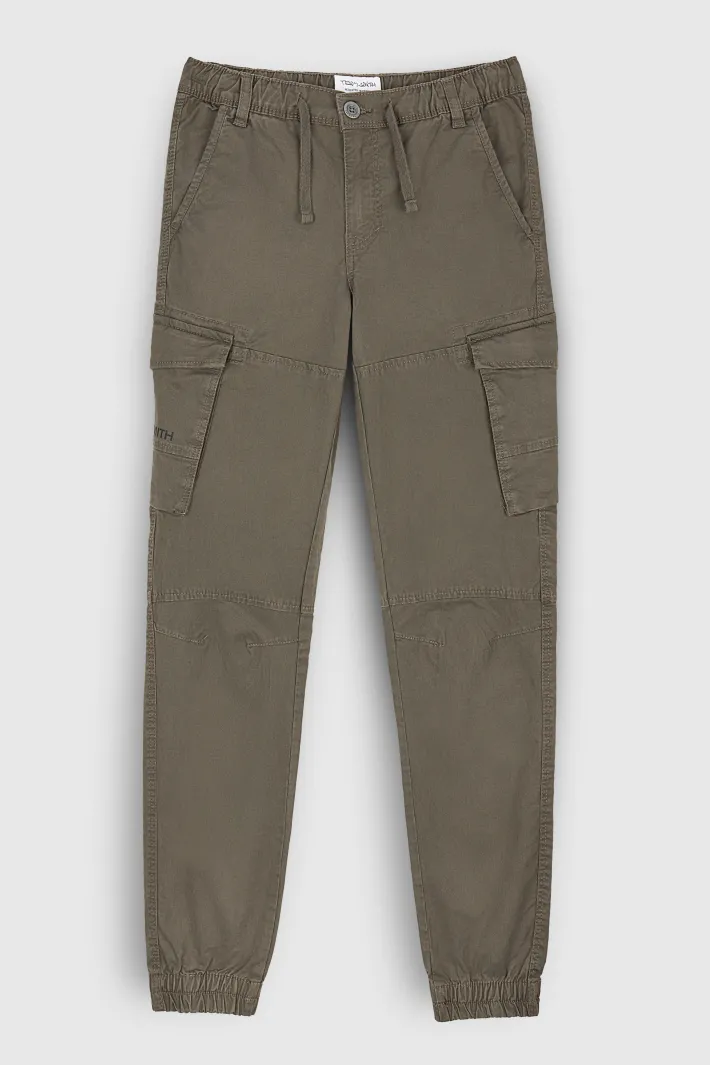 Teddy Smith Pantalon coupe cargo bas resserré P-MURRAY CARGO KAKI BELUGA KAKIBELUGA Clearance