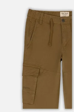 Teddy Smith Pantalon coupe cargo bas resserré P-MURRAY CARGO CHATAIN Hot
