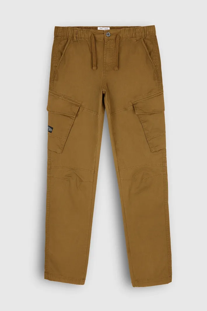 Teddy Smith Pantalon coupe cargo P-MURRAY CARGO TABACCO Flash Sale