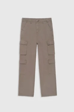 Teddy Smith Pantalon coupe cargo taille haute P-LUCKY CARGO JR SWEET JUNGLE Store