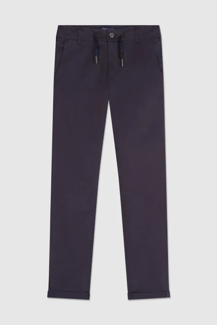 Teddy Smith Pantalon coupe chino CHINO ELASTIC JR DARK NAVY Outlet