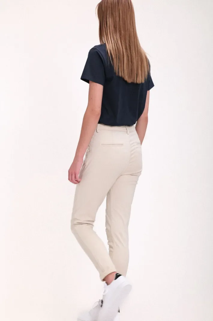 Teddy Smith Pantalon coupe chino slim P-NINA CHINO MIDDLE WHITE MIDDLEWHITE Hot