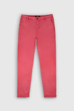 Teddy Smith Pantalon coupe chino slim P-NINA CHINO JAFFY PINK JAFFYPINK Best