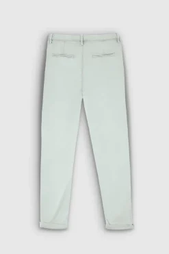 Teddy Smith Pantalon coupe chino slim P-NINA CHINO STONE MINT STONEMINT Fashion