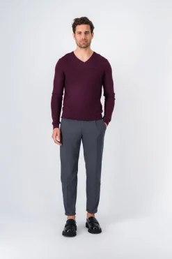 Teddy Smith Pantalon coupe slim KINGSMAN PLI CHARBON Clearance