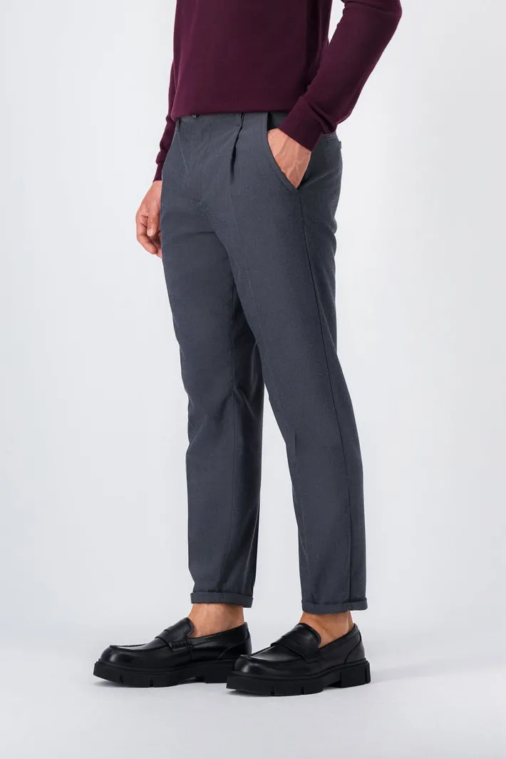 Teddy Smith Pantalon coupe slim KINGSMAN PLI CHARBON Clearance