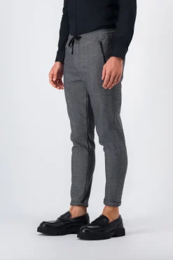 Teddy Smith Pantalon coupe slim PHARREL MELANGE BLACK Clearance