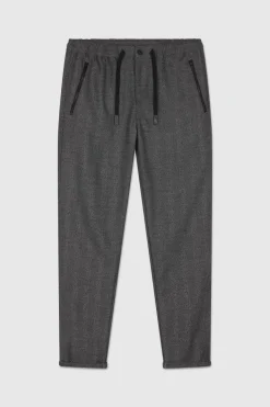 Teddy Smith Pantalon coupe slim PHARREL MELANGE BLACK Clearance