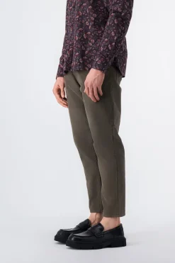 Teddy Smith Pantalon coupe étroite DAD CROPPED TURBULENCE KAKI TURBULENCEKAKI Cheap