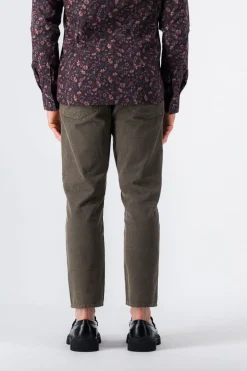 Teddy Smith Pantalon coupe étroite DAD CROPPED TURBULENCE KAKI TURBULENCEKAKI Cheap