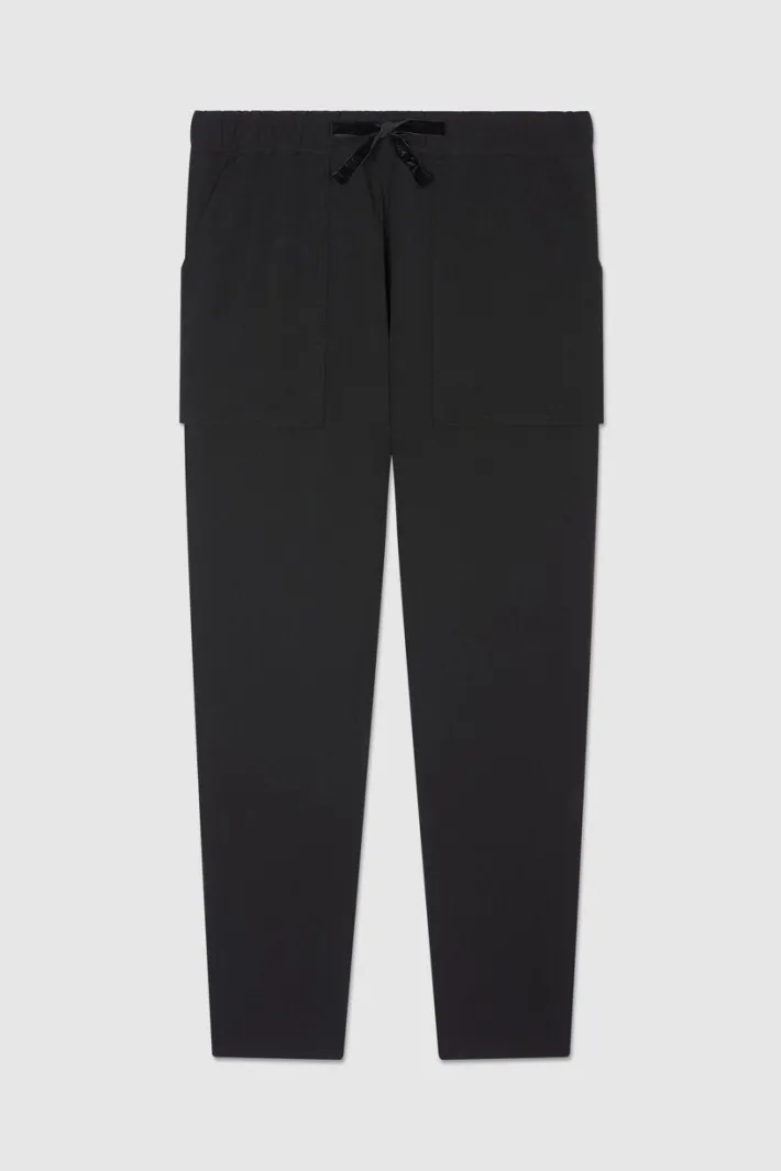 Teddy Smith Pantalon fluide à poches DORIA NOIR Clearance