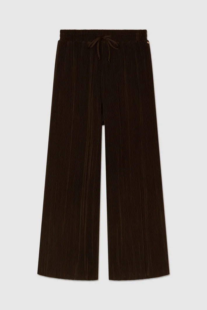 Teddy Smith Pantalon fluide plissé PEARL NOIR Discount