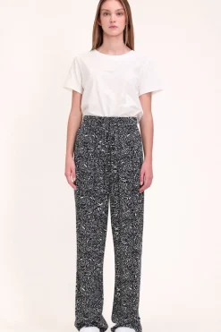 Teddy Smith Pantalon fluide P-SILIA DARK NAVY PRINT Online