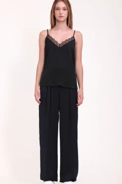 Teddy Smith Pantalon fluide satiné P-SOULINDA DARK NAVY Hot
