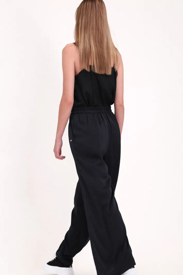 Teddy Smith Pantalon fluide satiné P-SOULINDA DARK NAVY Hot