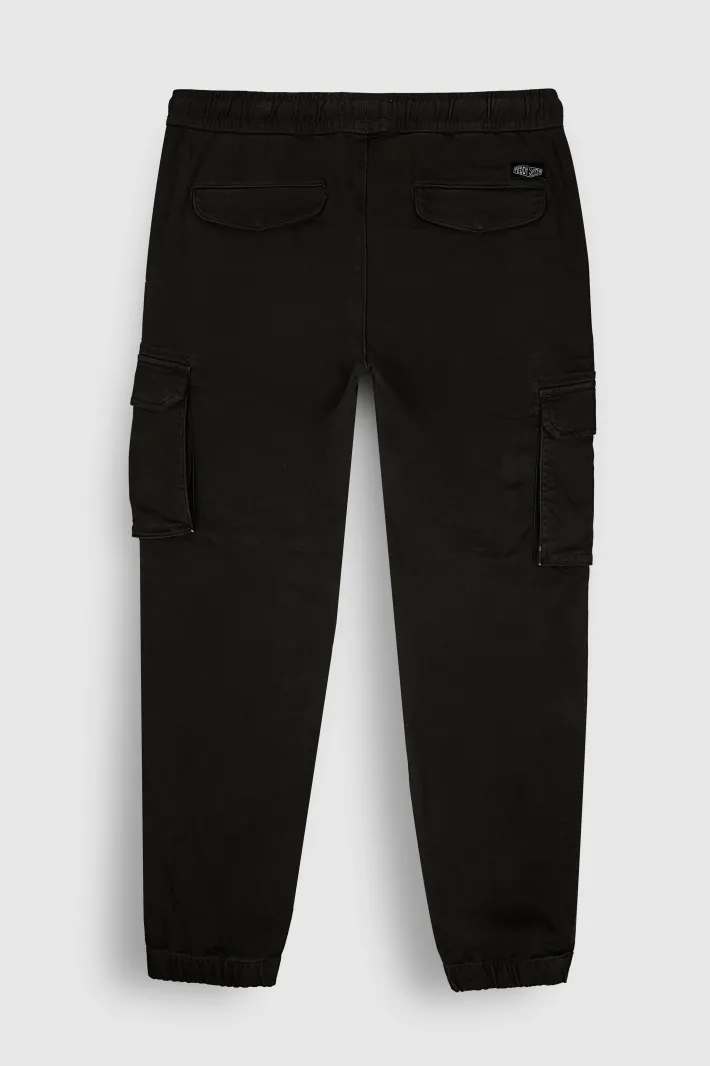 Teddy Smith Pantalon P-DAVIS CARGO CHARBON Outlet