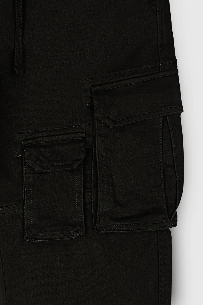 Teddy Smith Pantalon P-DAVIS CARGO CHARBON Outlet