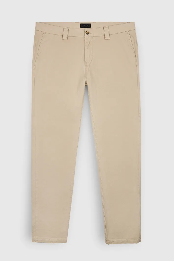 Teddy Smith Pantalon P-FAMOUS CHINO BEIGE Outlet