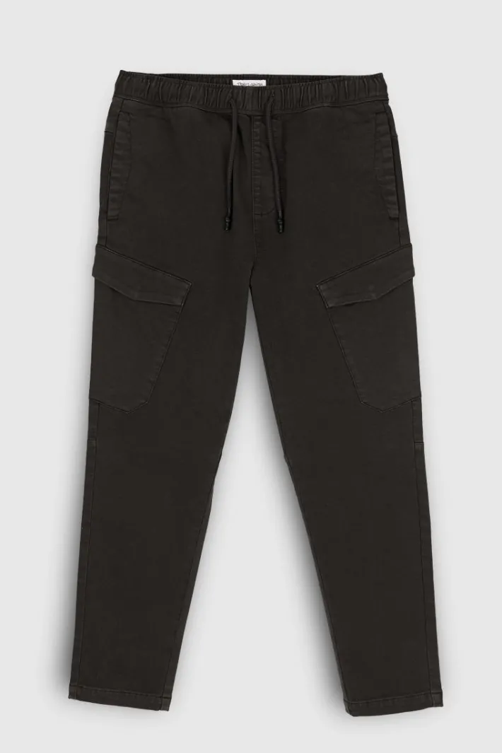 Teddy Smith Pantalon P-PIKY CARGO CHARBON Best Sale